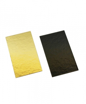 Kartonboden für Beutel 60x95mm gold/schwarz